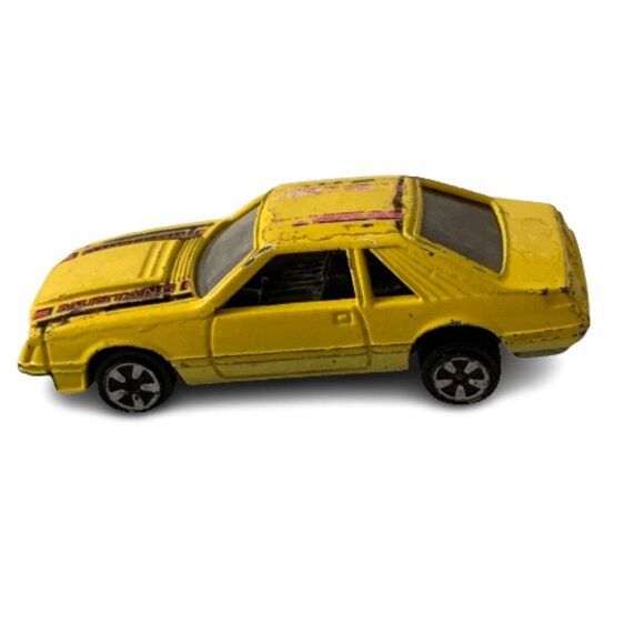 Vintage Uniborn Ford Mustang Yellow Die Cast Toy Car Vehicle Hong Kong - Picture 1 of 8